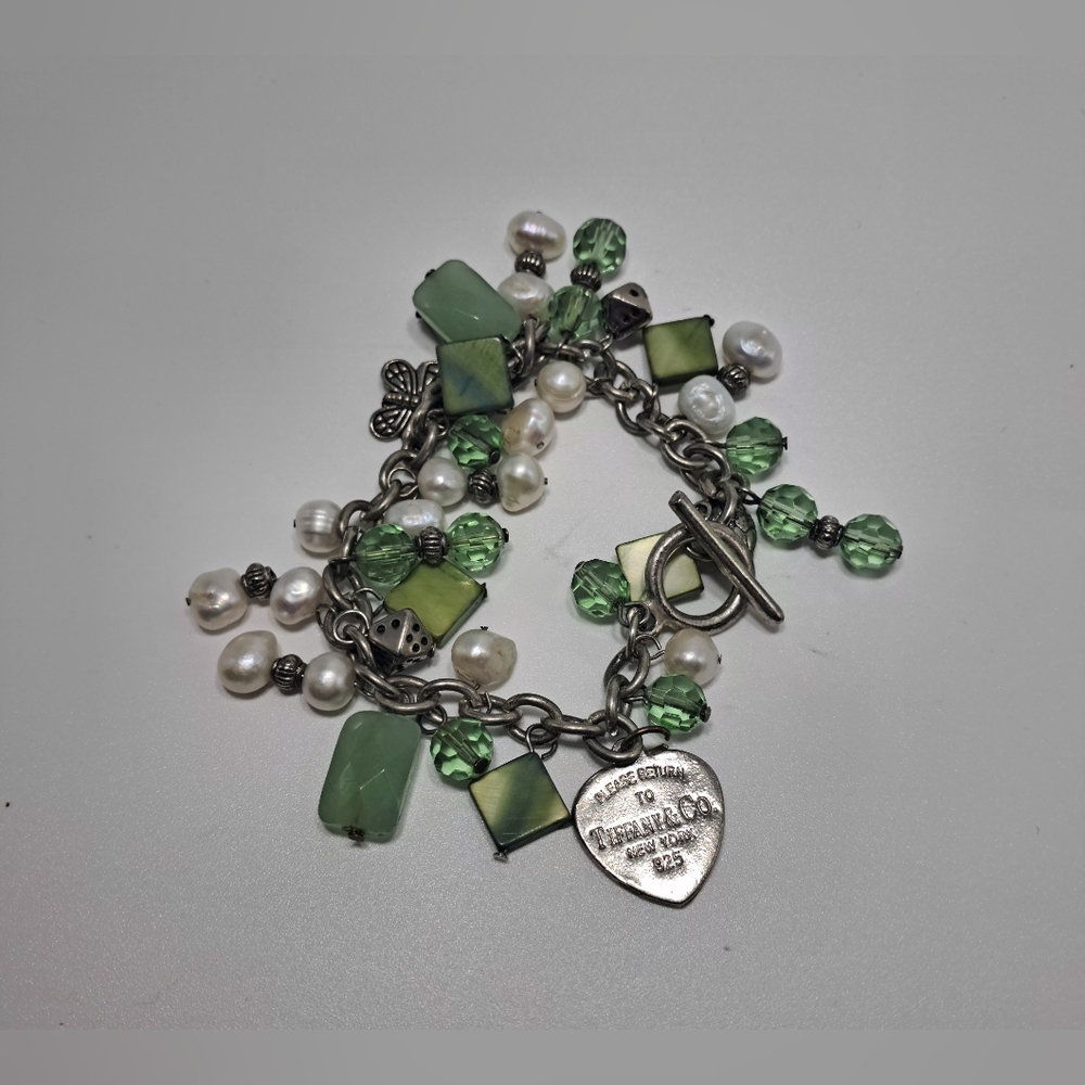Charm Bracelet With Tiffany & Co. Heart Tag Charm - Picture 2 of 7